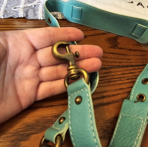 Marc Jacobs Vintage Tiffany Blue Leather Satchel and Dustbag Set - Picture 4 of 16